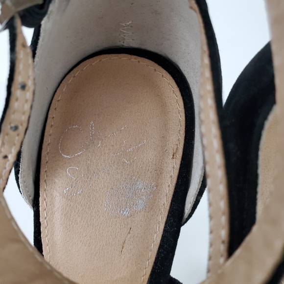 IOB Colin Stuart Strappy Velvet Platform Pumps 6.5 - Picture 6 of 11